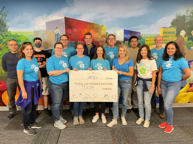 MISO Volunteers at Gleaners Food Bank